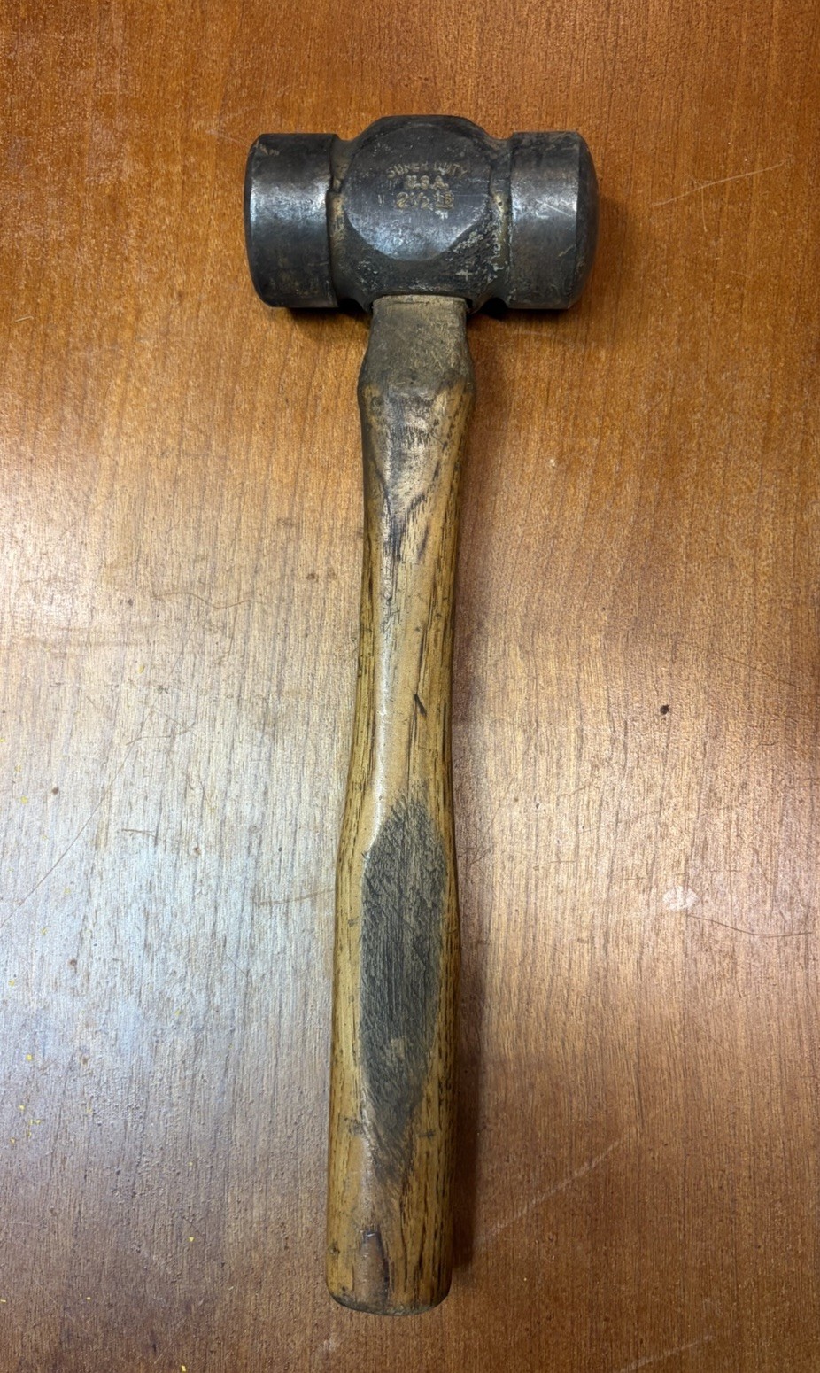 Vintage Super Duty Black Smith Rounding Hammer Made In USA 2 1/2 LB Ferrier Tool
