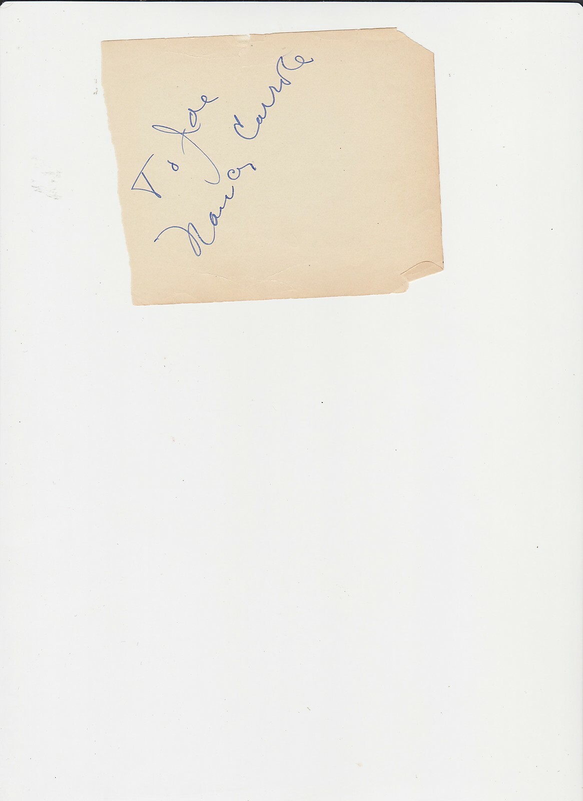 NANCY CARROLL AUTOGRAPH ON ALBUM PAGE OSCAR NOMINATION NANCY CARROLL AUTOGRAPH ON ALBUM PAGE OSCAR NOMINATION