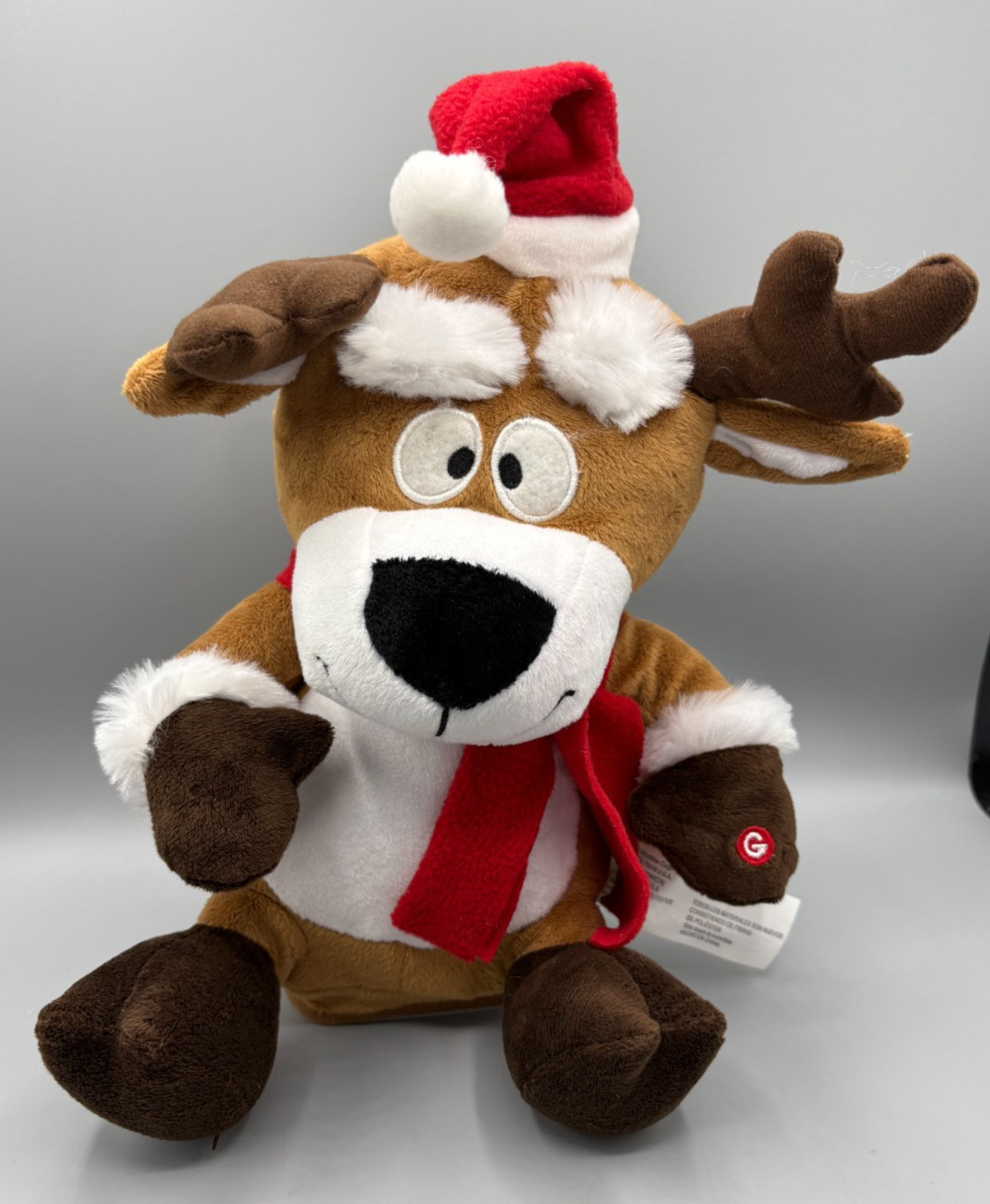 Gemmy Christmas Animated Plush Reindeer Sings \