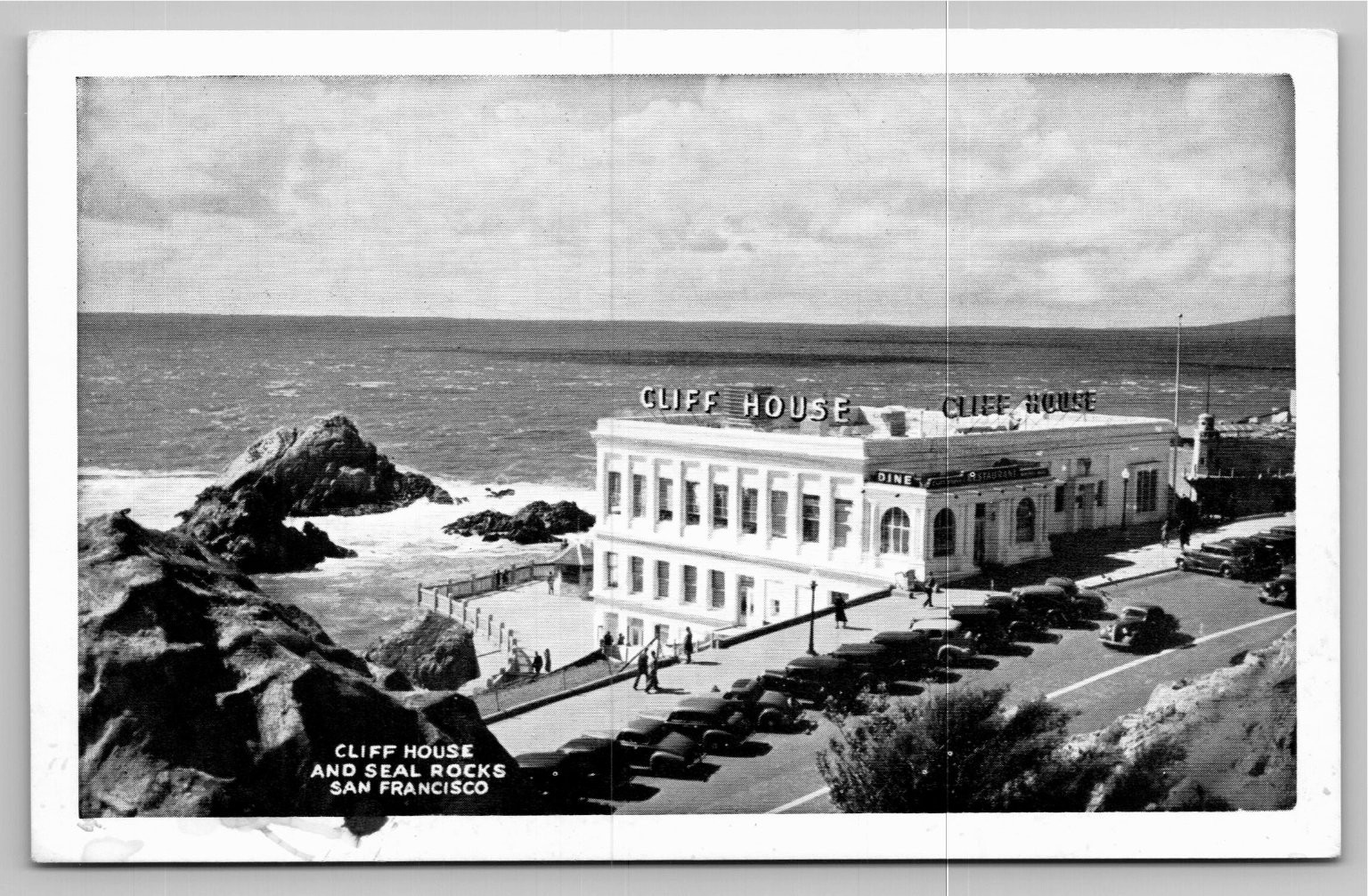 Vintage Real Photo Postcard Cliff House Seal Rocks San Francisco 1930s RPPC Vintage Real Photo Postcard Cliff House Seal Rocks San Francisco 1930s RPPC