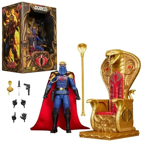 GI Joe Classified #221 Cobra Commander in Dress Uniform w/ Snake Throne PRESALE