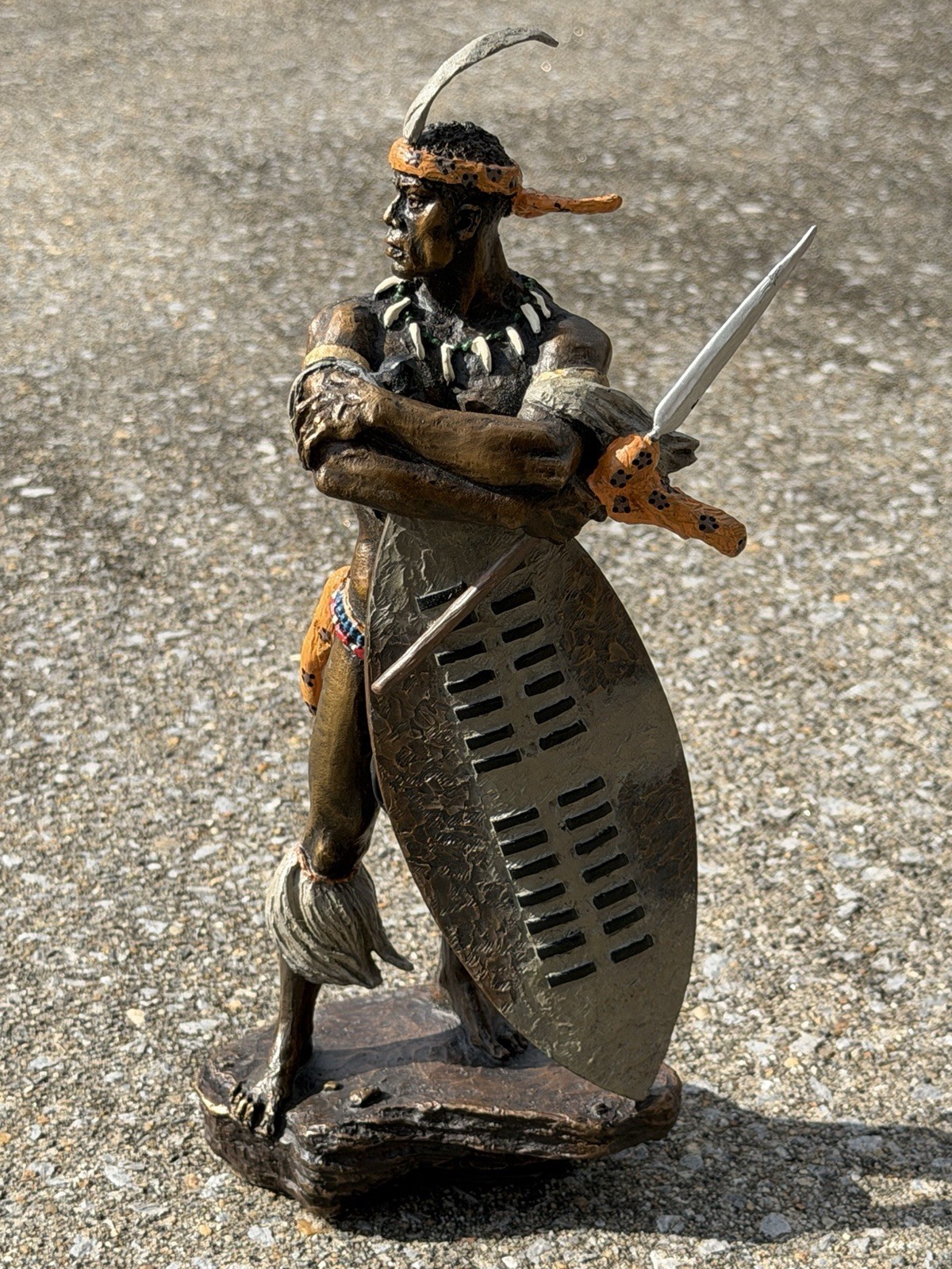 The Franklin Mint Shaka by Jim Ponter Hot Cast Bronse Figurine Sculpture The Franklin Mint Shaka by Jim Ponter Hot Cast Bronse Figurine Sculpture