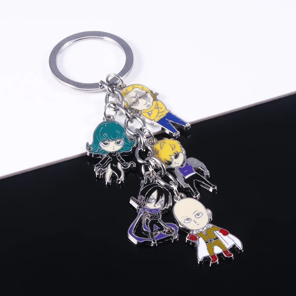 Brand New One Punch Man Saitama & Characters Keychain