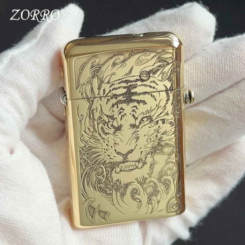 Mechanical Steampunk Lighter Creative Pure Copper Kerosene Lighter Gear Linkage✨