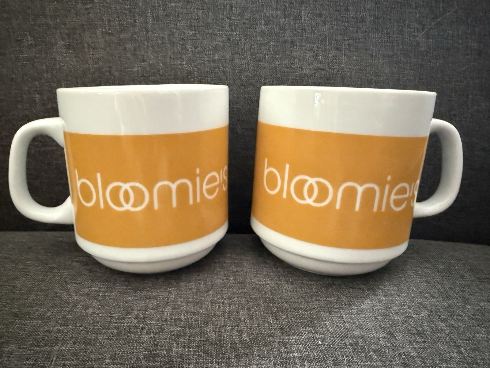 BLOOMINGDALE’S Coffee Cup Mug NY Vtg EUC BLOOMIE’S Rodeo Drive Yellow Shopping