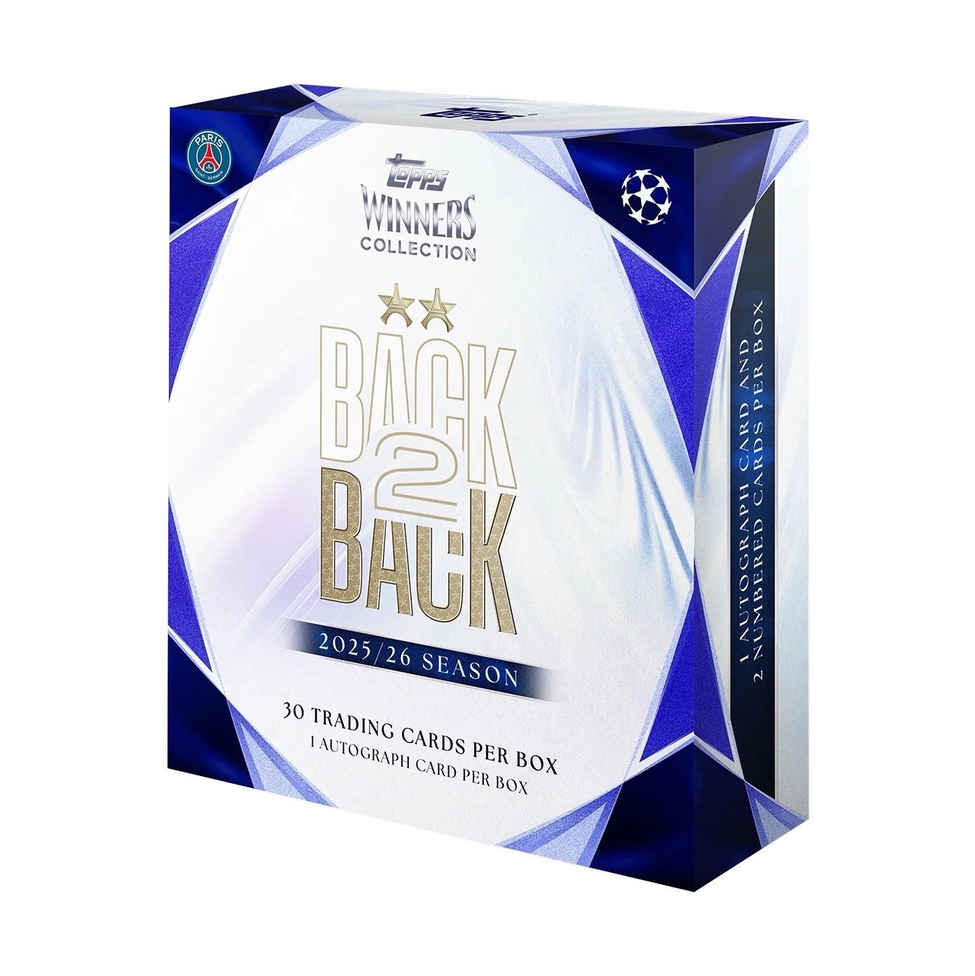 Topps Winners Collection Back 2 Back UCL 2025-26 Box 30 Auto Cards