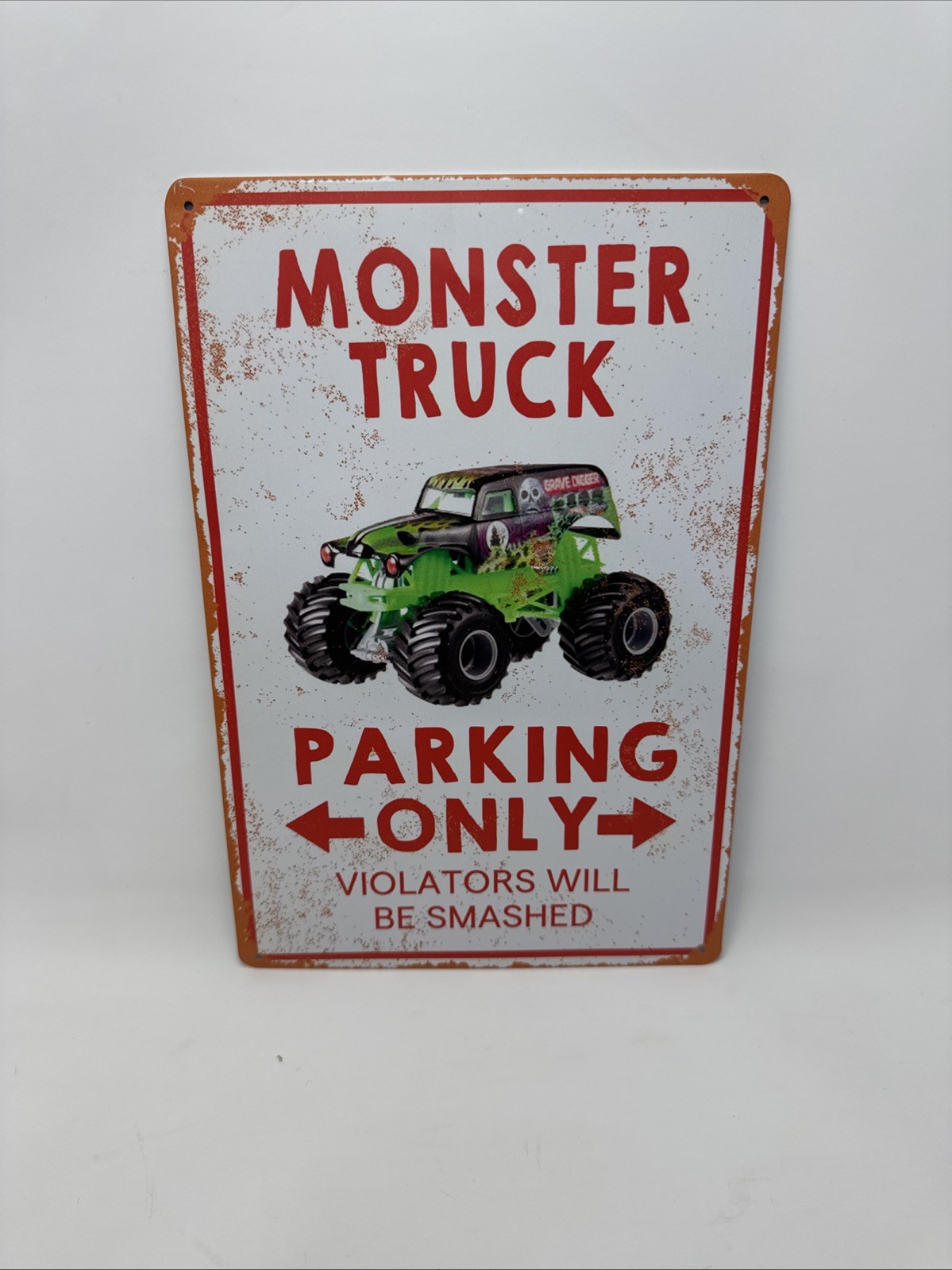 Monster Truck Parking Only Tin Metal Signs Home Décor 8x12 Monster Truck Room