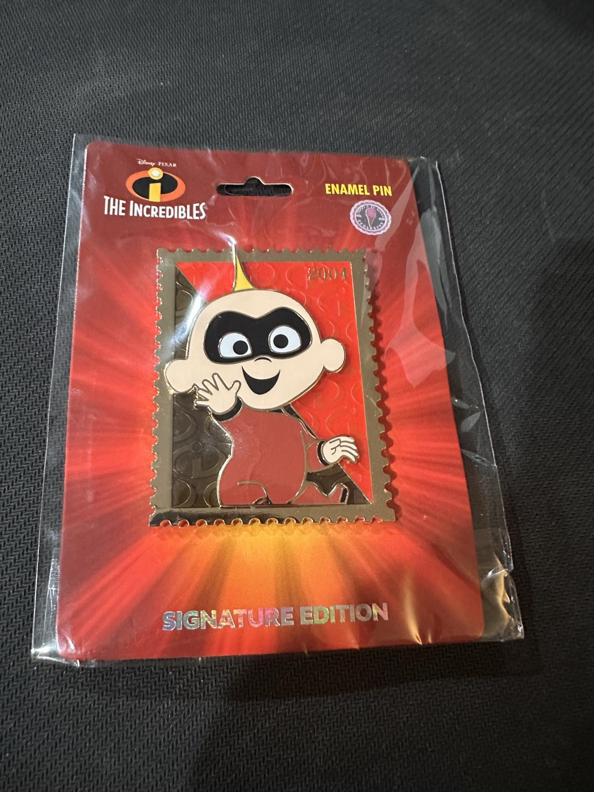 Pink A La Mode - Royal Stamp Jack Jack Wave 4 Disney Jumbo Pin Collectible New Pink A La Mode - Royal Stamp Jack Jack Wave 4 Disney Jumbo Pin Collectible New
