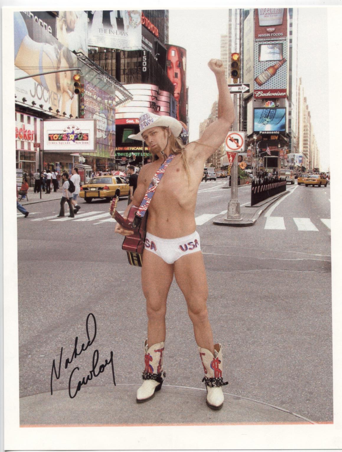Naked Cowboy Street Performer Autographed 8.5 Naked Cowboy Street Performer Autographed 8.5