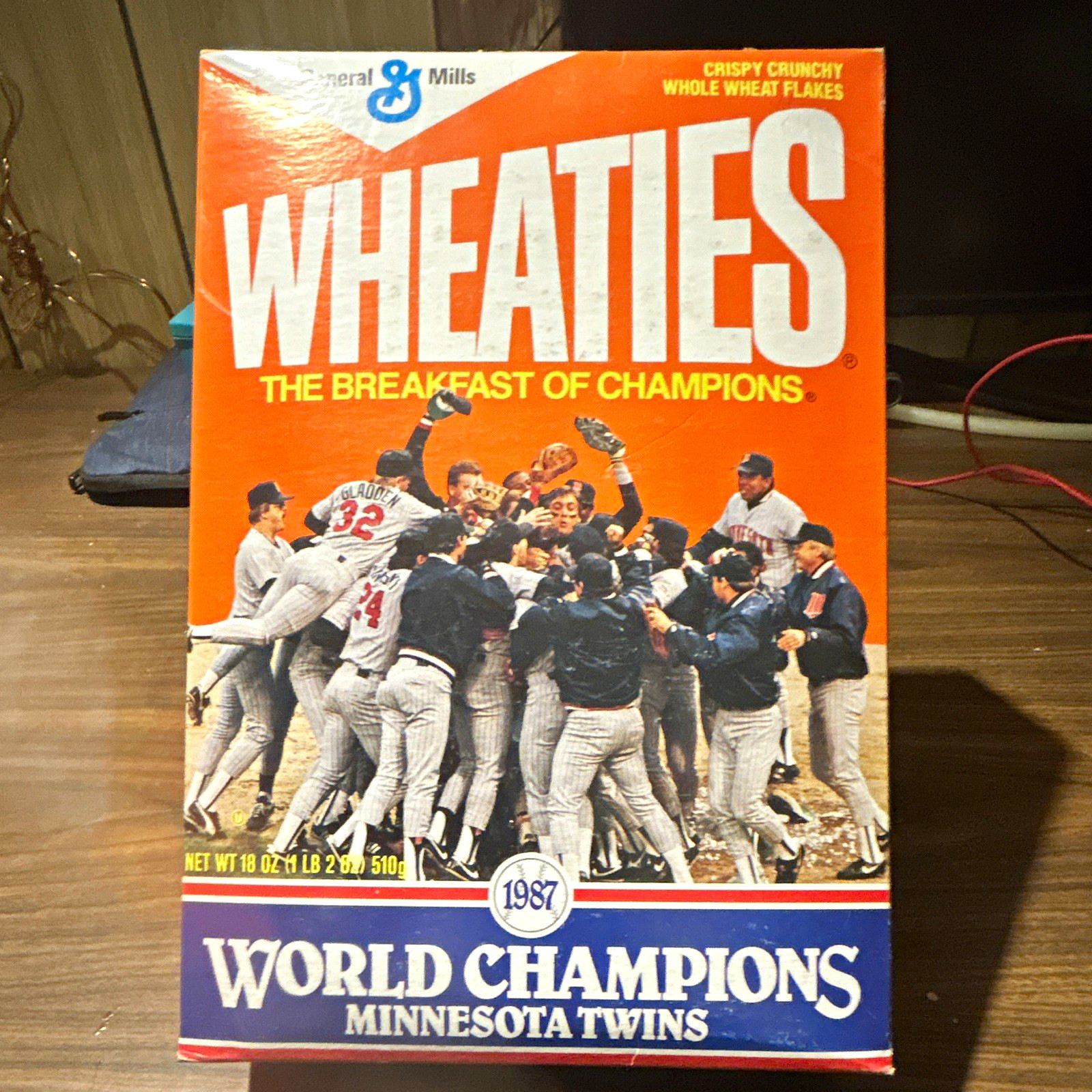 General Mills Wheaties 1987 Minnesota Twins World Champions Cereal Box