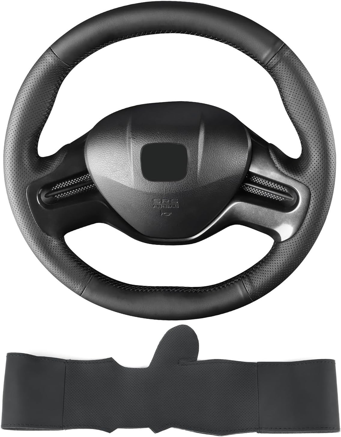 Hand-Stitched Steering Wheel Cover,Fit for Honda 2006 Civic Sedan/2006 Civic ...