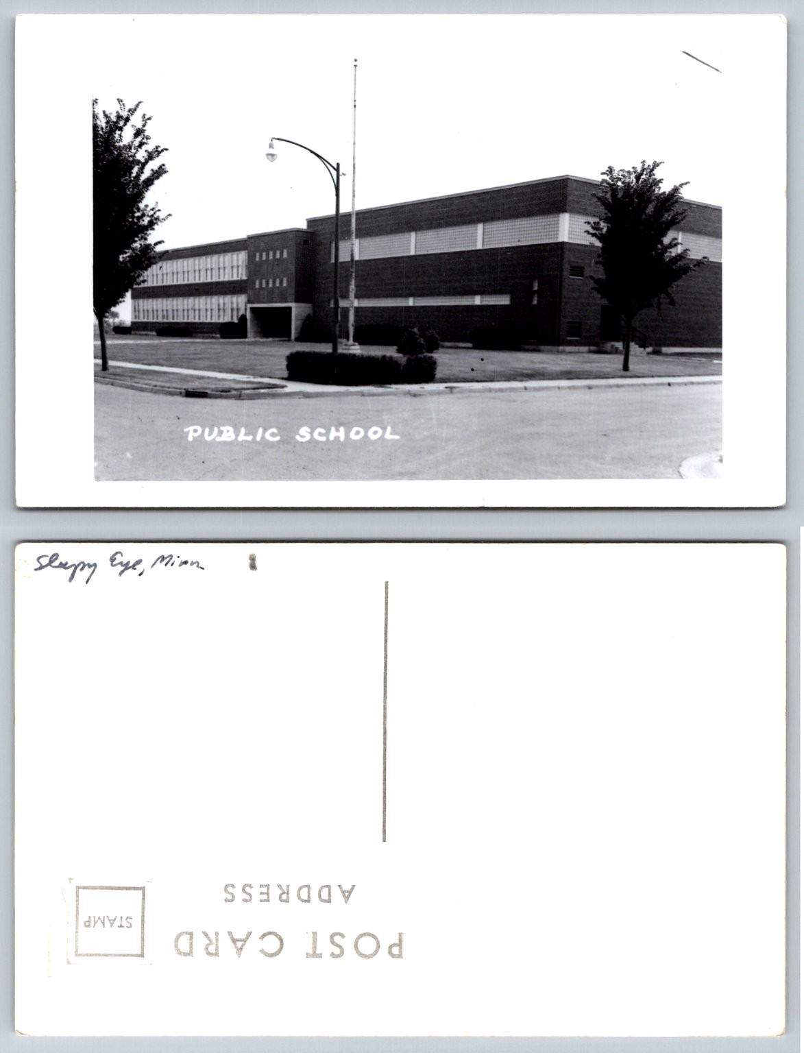 RPPC Shakopee Minnesota Public School 1950s Vintage Real Photo Postcard RPPC Shakopee Minnesota Public School 1950s Vintage Real Photo Postcard