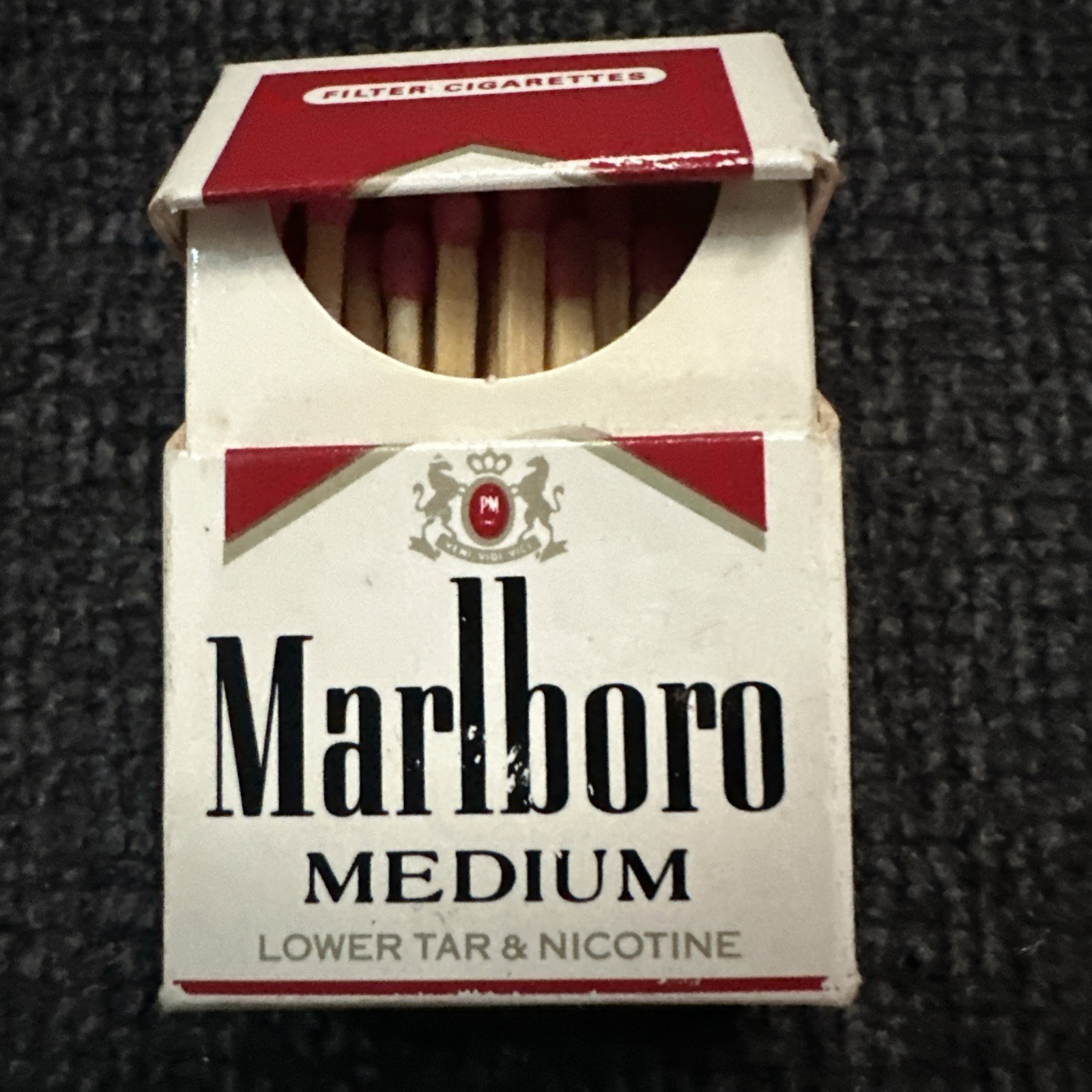 Vintage Marlboro Matches in Cigarette Style Box Collectible Novelty Item Vintage Marlboro Matches in Cigarette Style Box Collectible Novelty Item