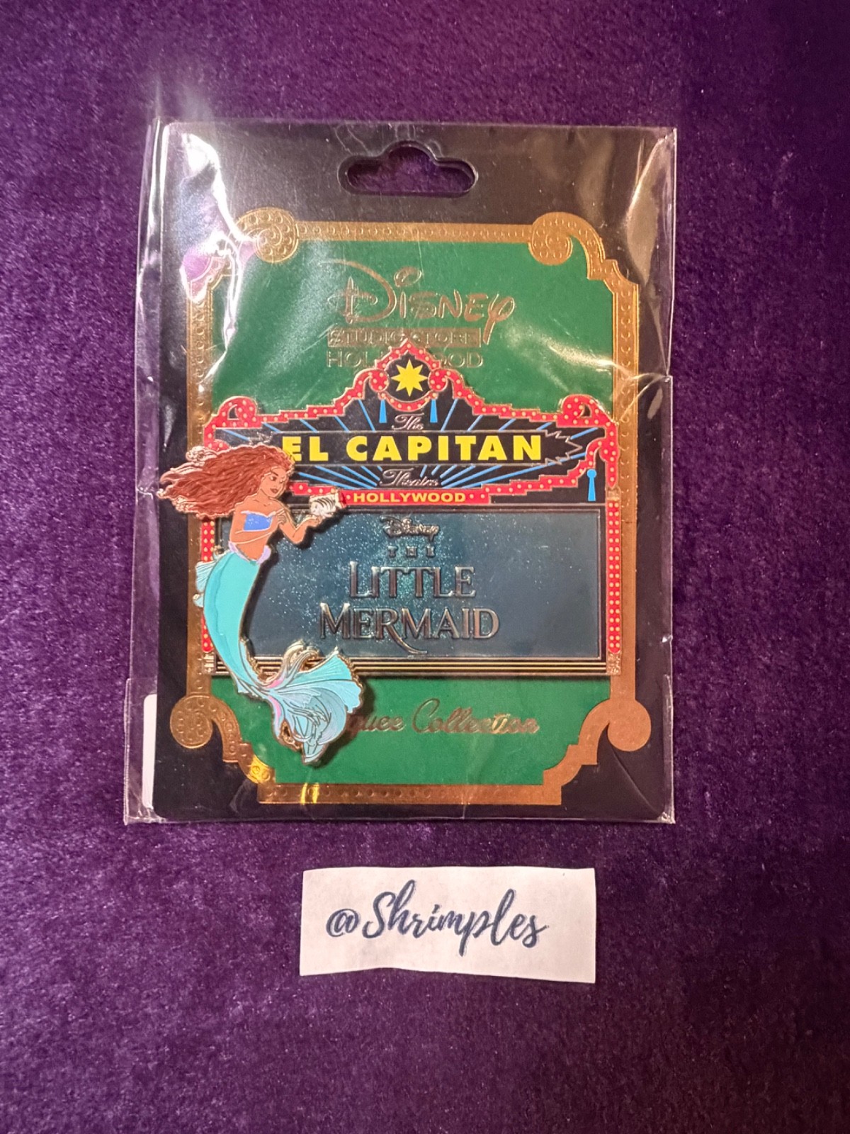 DISNEY PIN The Little Mermaid Marquee El Capitan Theater NEW LE 400 HTF
