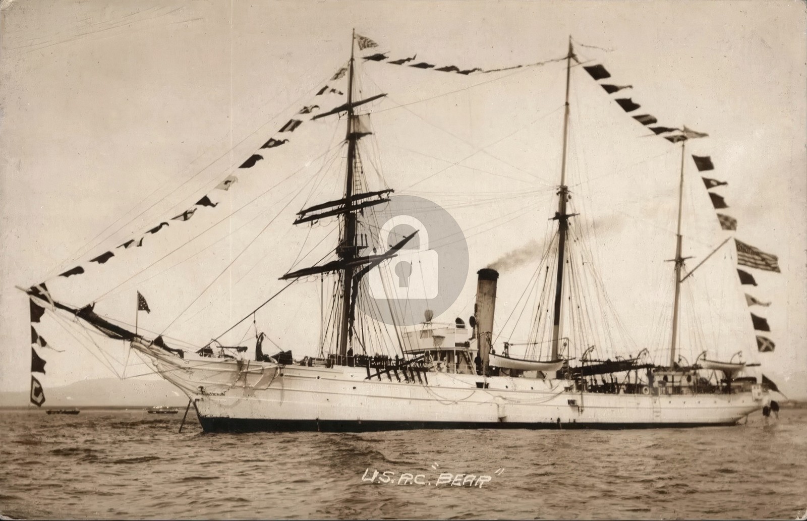 OR Astoria 1910s USRC BEAR Historic Revenue Cutter RPPC Photo Postcard COPY OR Astoria 1910s USRC BEAR Historic Revenue Cutter RPPC Photo Postcard COPY