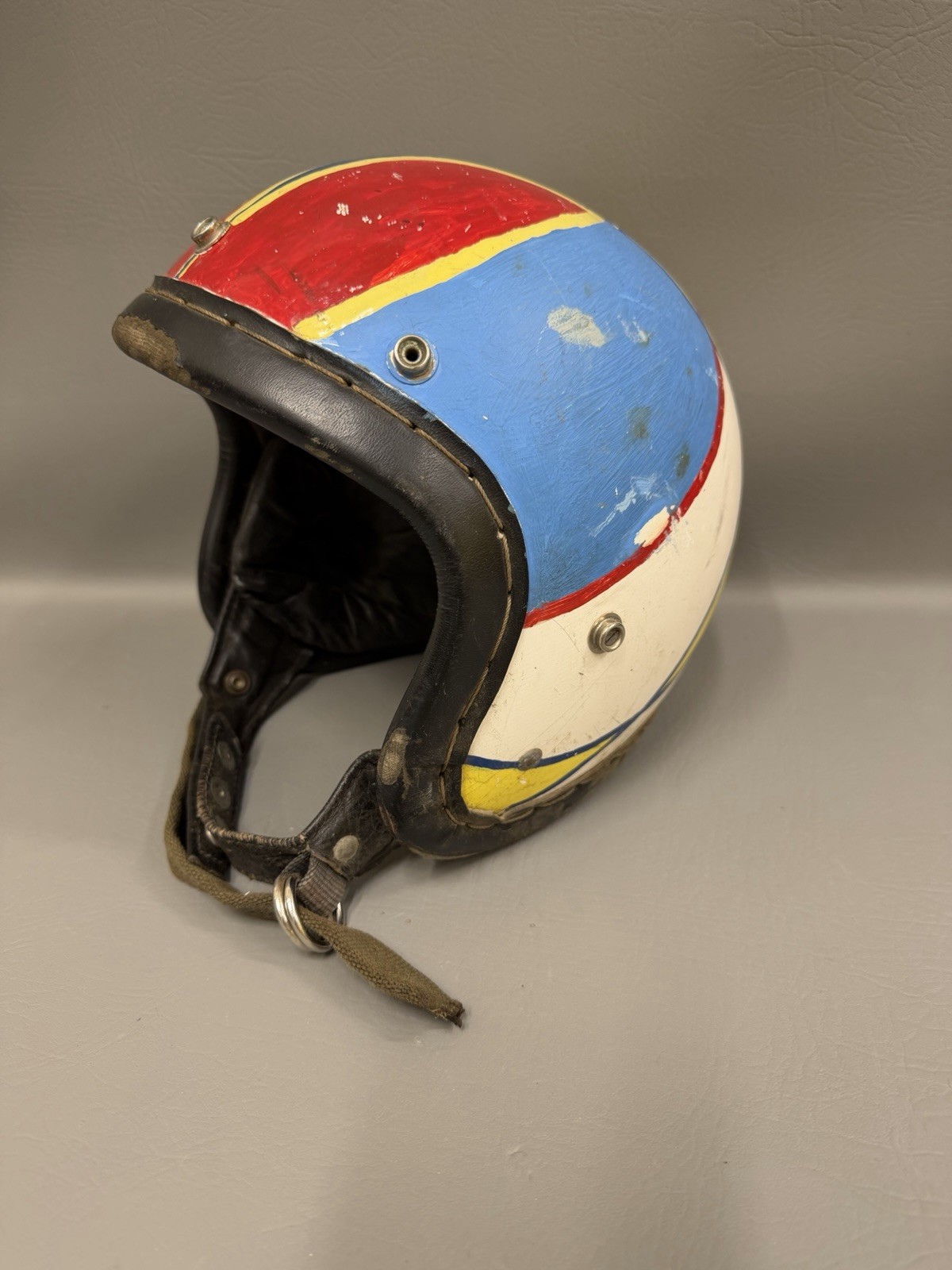 Original Vintage Motorcycle Helmet Harley Mchal Bell Buco 
