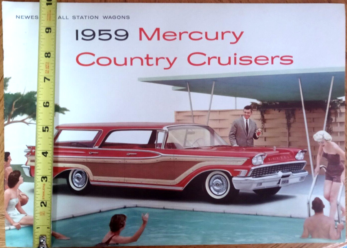 1959 MERCURY COUNTRY CRUISERS AUTO DEALER SALES BROCHURE FOLD-OUT STATION WAGONS 1959 MERCURY COUNTRY CRUISERS AUTO DEALER SALES BROCHURE FOLD-OUT STATION WAGONS