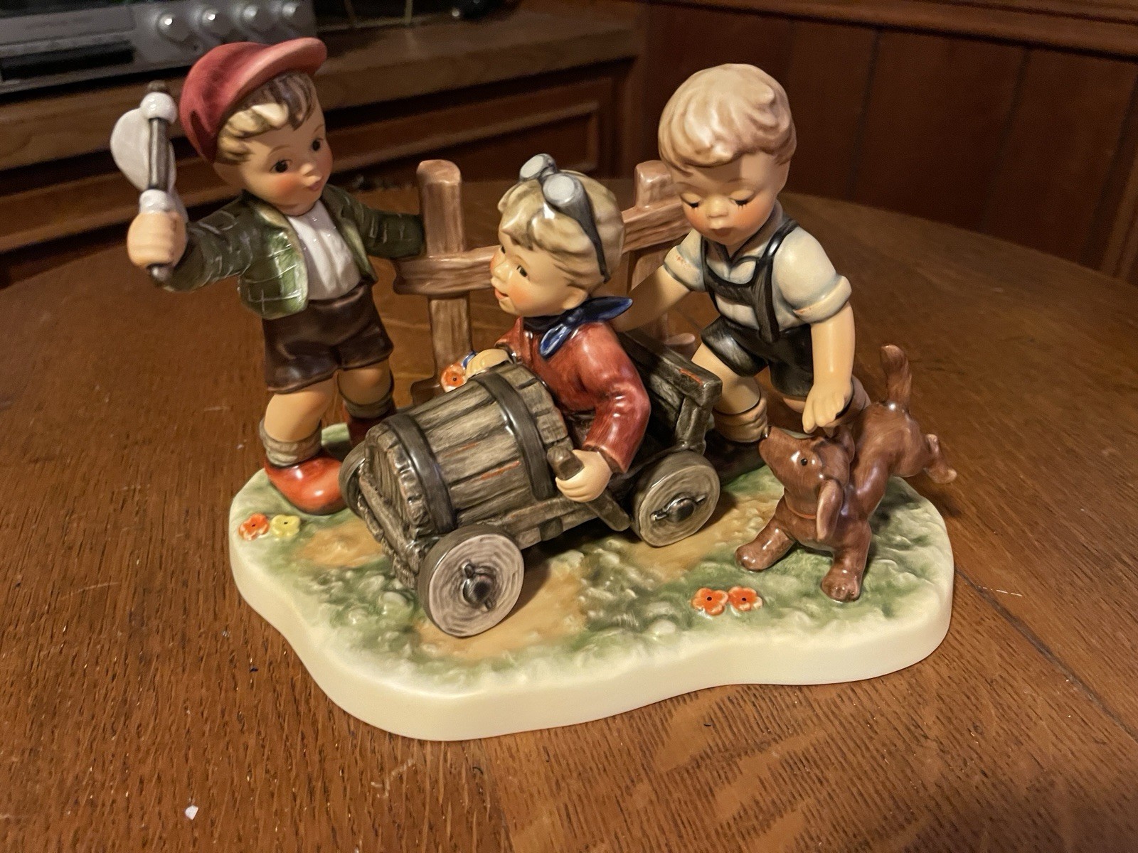 MI Hummel Goebel Moments In Time Soap Box Derby Figurine Boxed COA 2002 TMK-8 MI Hummel Goebel Moments In Time Soap Box Derby Figurine Boxed COA 2002 TMK-8