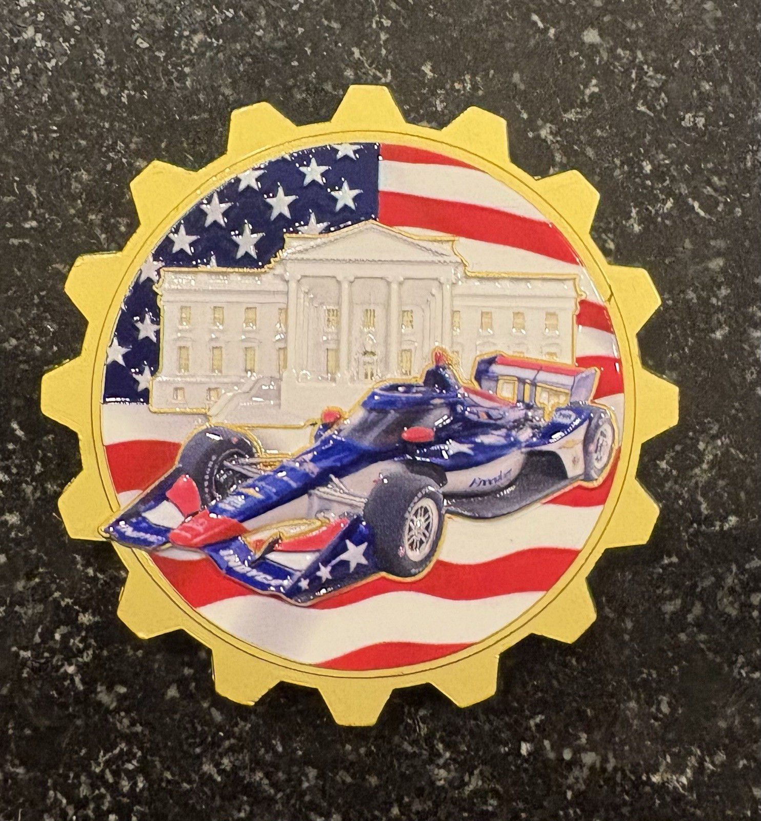 Extremely Rare White House ~ Freedom 250 Grand Prix Challenge Coin 2026
