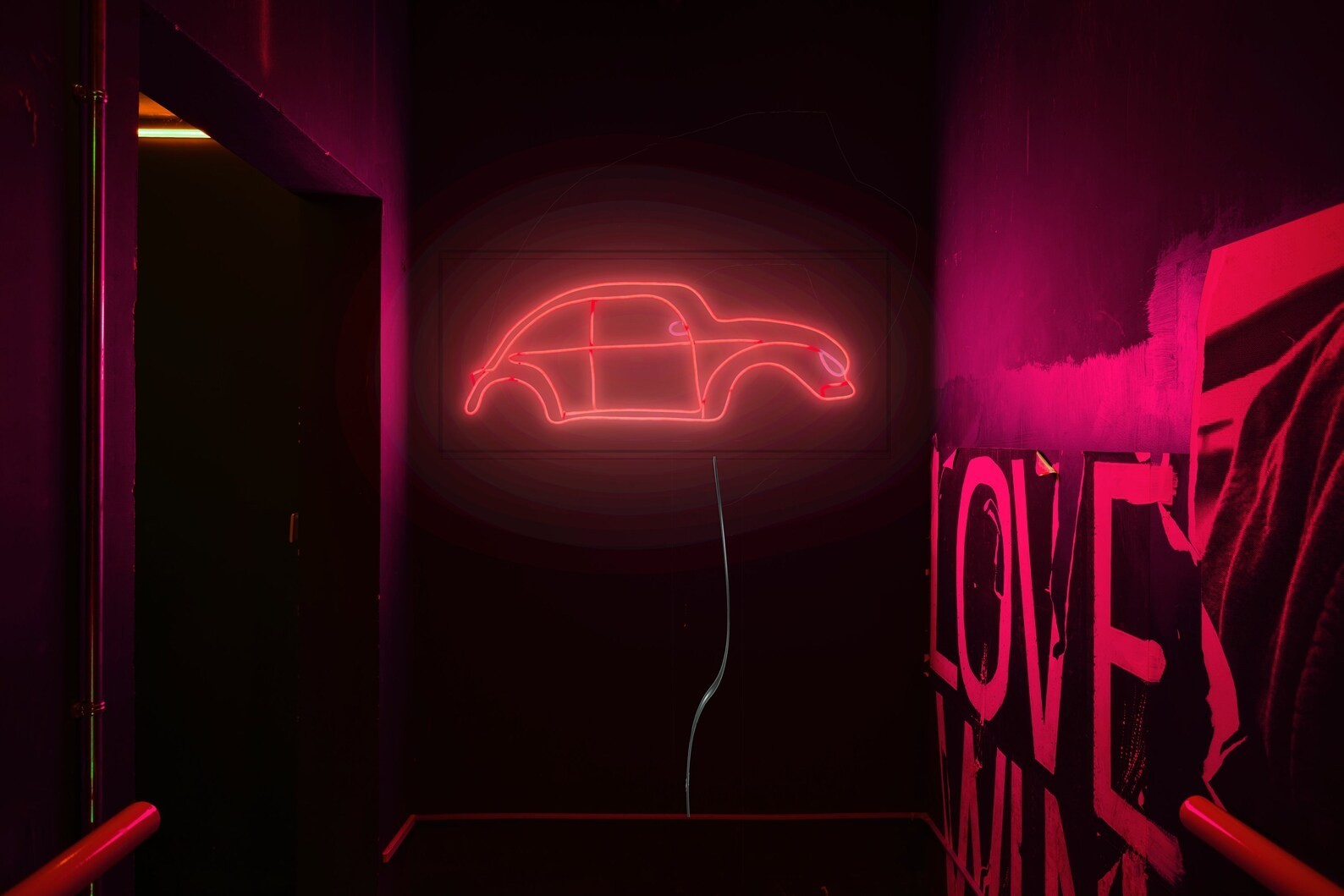 Beetle Car Neon Sign: Home Office Decor