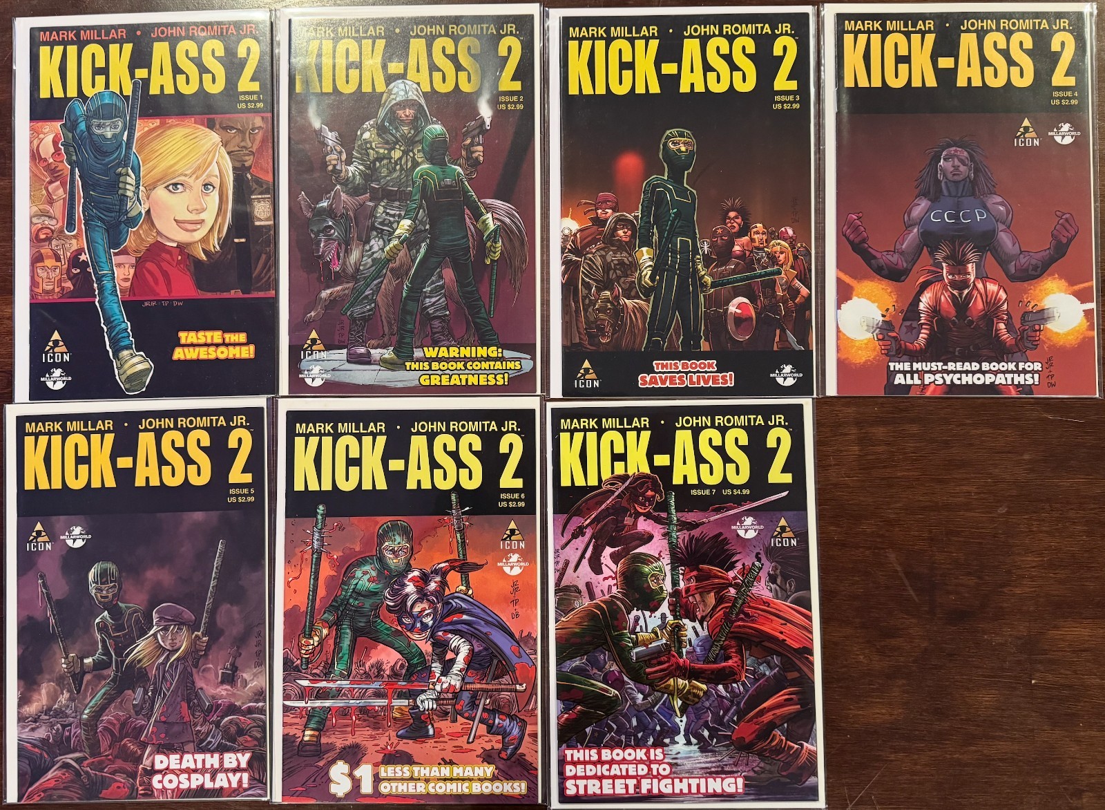 Kick-Ass Vol.2 #1–7; Vol.3 #1-9 Complete Series Vol.4 #1-10 |Image Comics|Millar Kick-Ass Vol.2 #1–7; Vol.3 #1-9 Complete Series Vol.4 #1-10 |Image Comics|Millar
