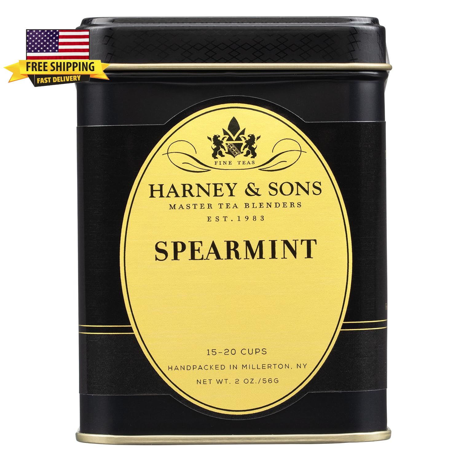 Spearmint Herbal Tea, Loose Leaf Tin, 2 Oz ⭐️⭐️⭐️⭐️⭐️