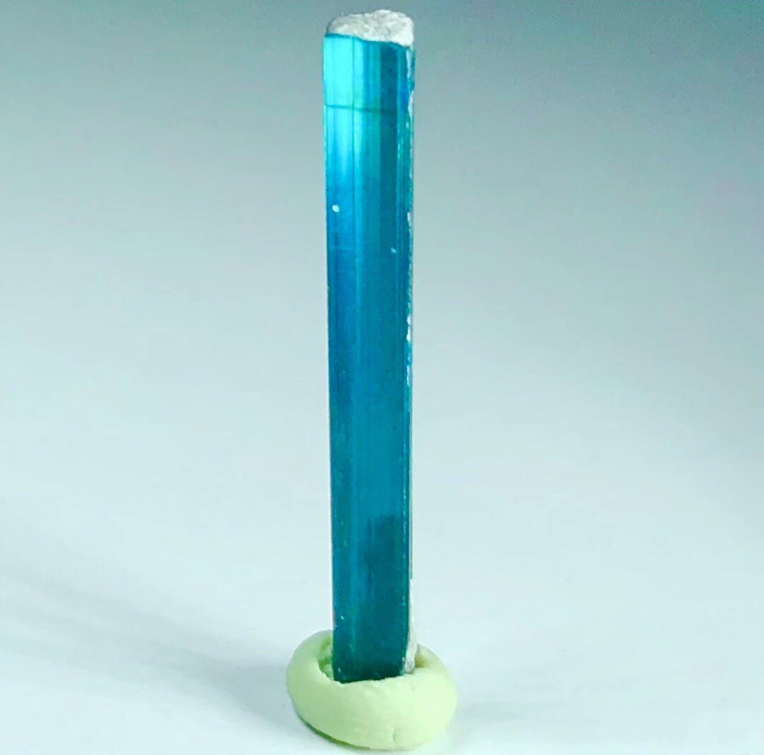 Rarest Transparent Natural Blue Paraiba Tourmaline Crystal Raw Rough Specimen Rarest Transparent Natural Blue Paraiba Tourmaline Crystal Raw Rough Specimen