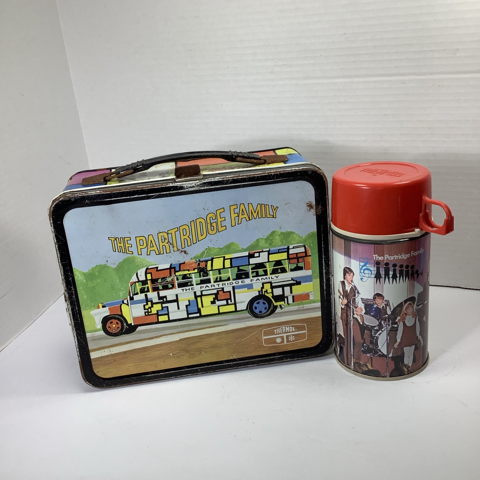 Vintage 1971 The Partridge Family Metal Lunch Box Lunchbox Thermos Cassidy