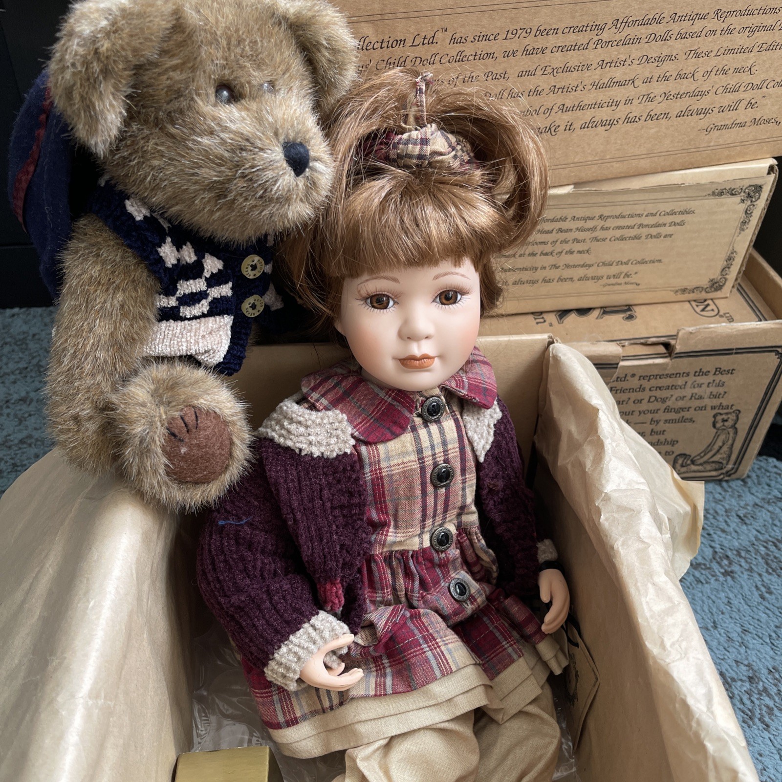 Yesterdays Child Kelly no bear Collector C10210 The Boyds Collection Excellent