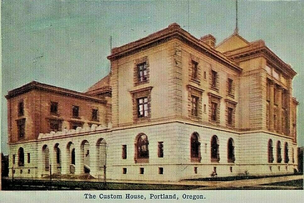 The Custom House Portland Oregon Vintage 1906 Undivided Back Postcard 1764