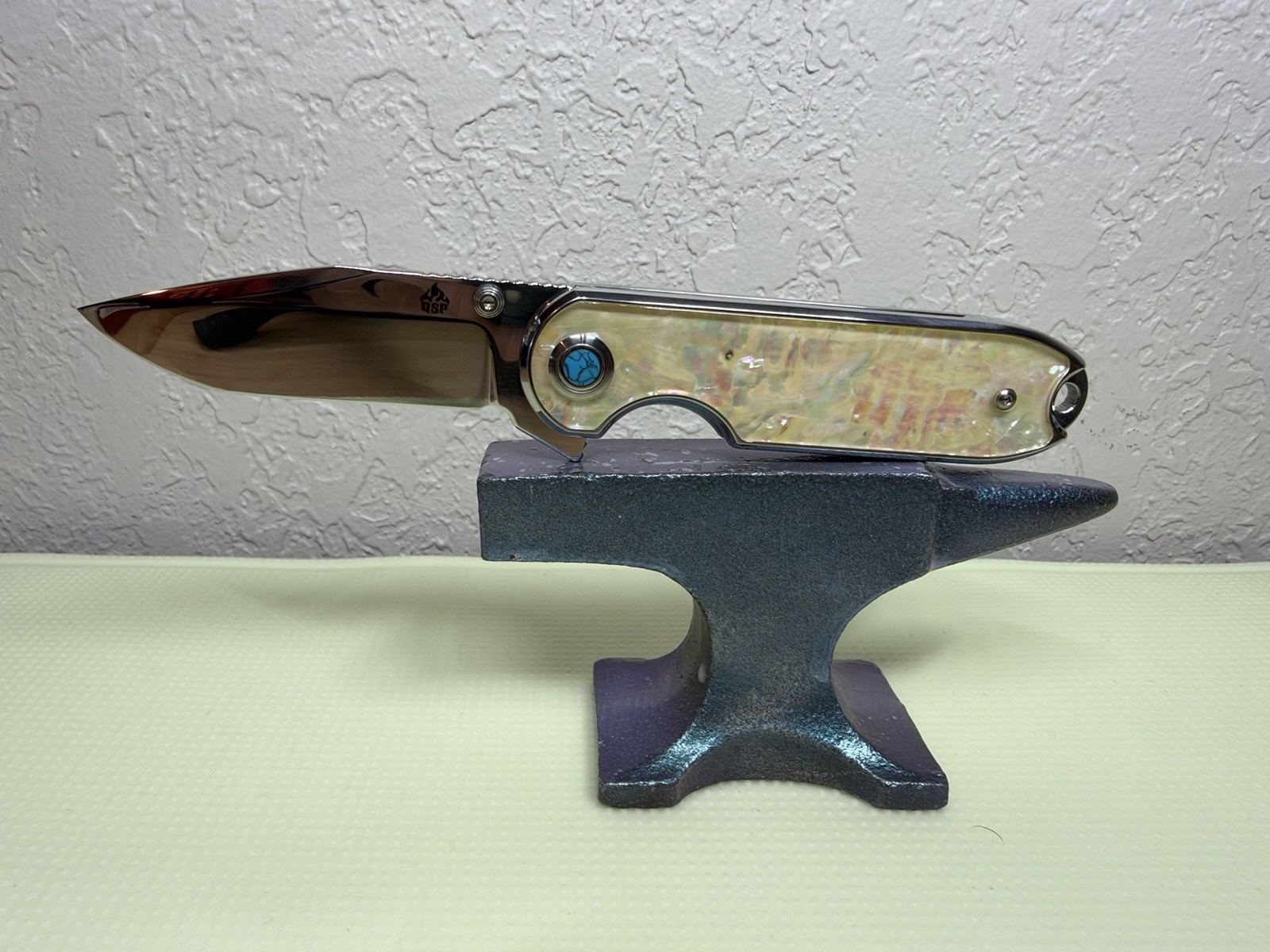 QSP Knife Nebula Linerlock Mother of Pearl Folding 14C28N Pocket QS168a NEW QSP Knife Nebula Linerlock Mother of Pearl Folding 14C28N Pocket QS168a NEW