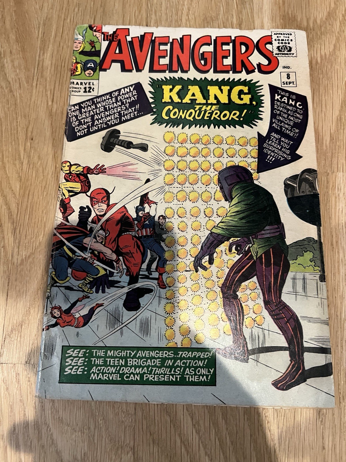 The Avengers #8 (Marvel Comics September 1964) Kang The Conqueror The Avengers #8 (Marvel Comics September 1964) Kang The Conqueror