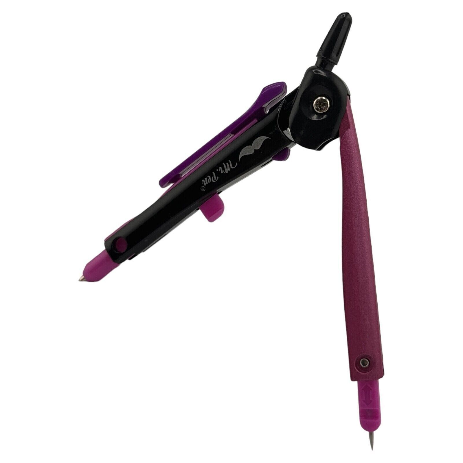 Mr. Pen- Professional Compass for Geometry, Purple with Extra Leads, Metal Compa