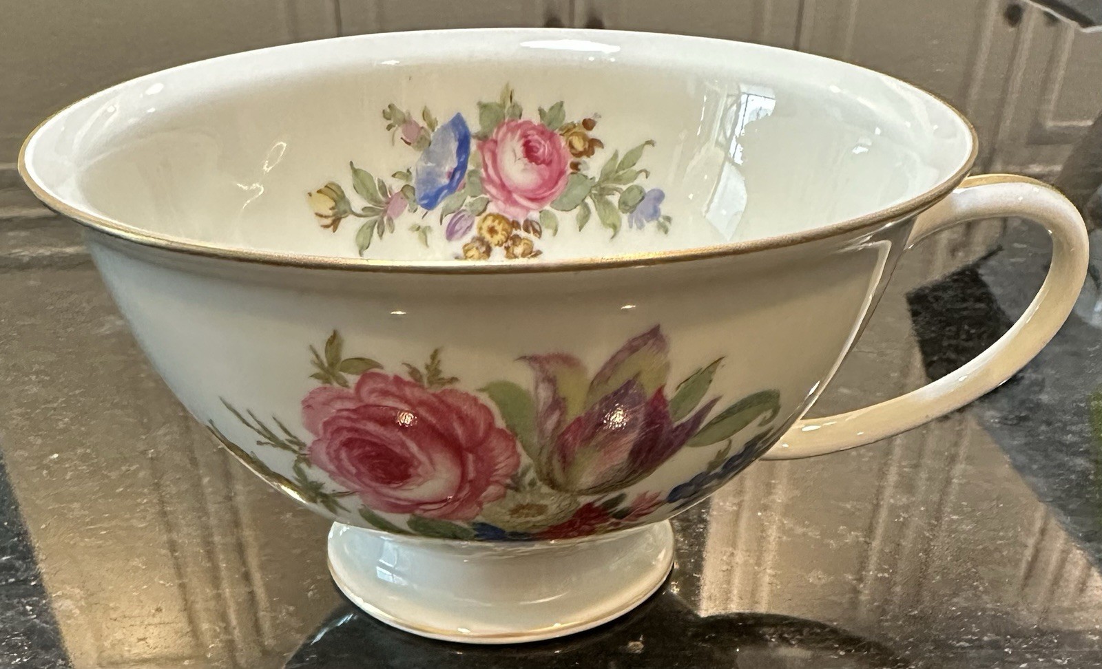 Rosenthal Queen\'s Bouquet? Footed China Tea Cup Winifred Style Cup