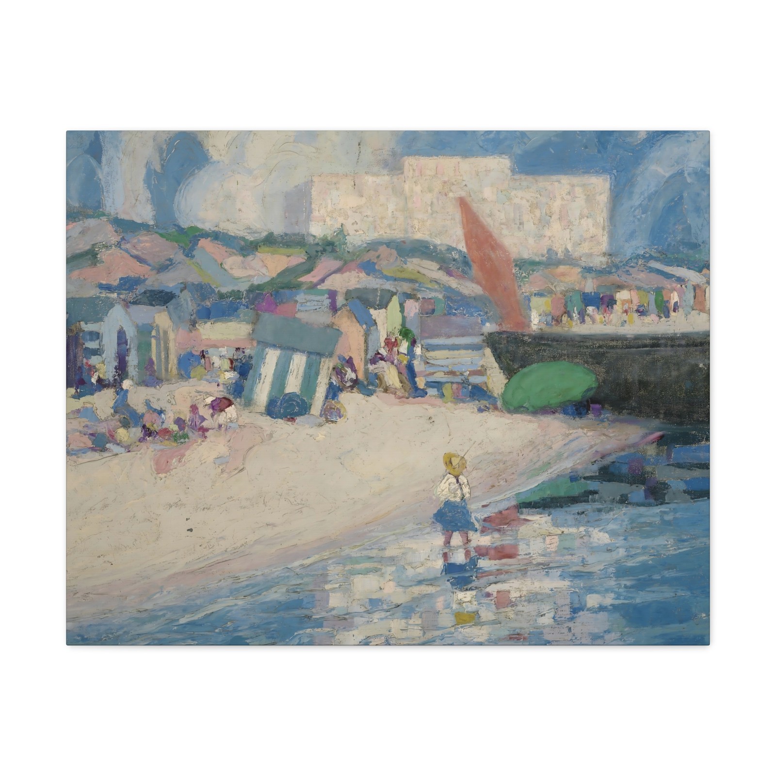 John Noble - Low Tide (recto of 1929.6.79B) - Canvas Wall Art