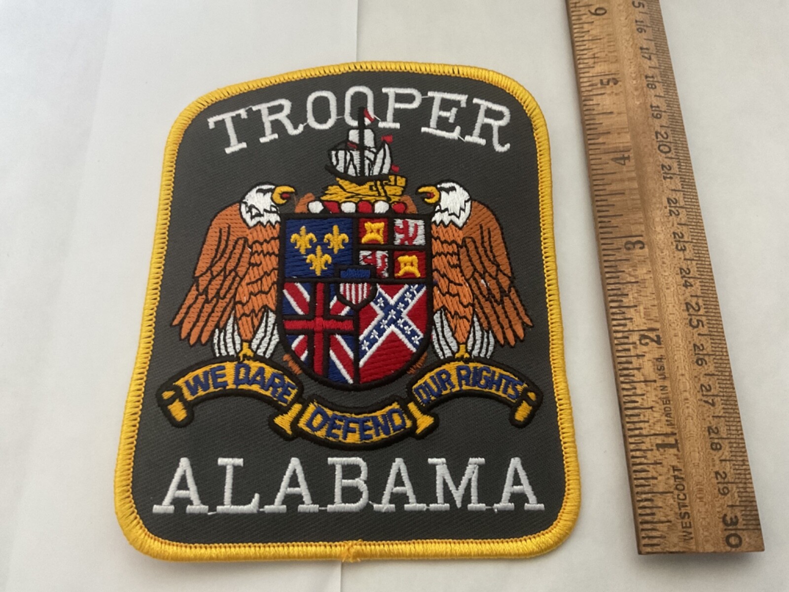 Alabama State Trooper collectable Patch full size and new tracking insured