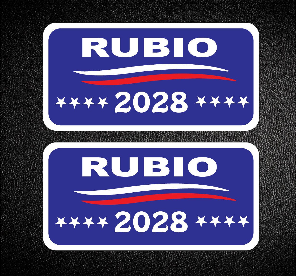 Marco Rubio for President GOP Conservative 2028 Decal Stickers 3x6 Pair (2) A-9