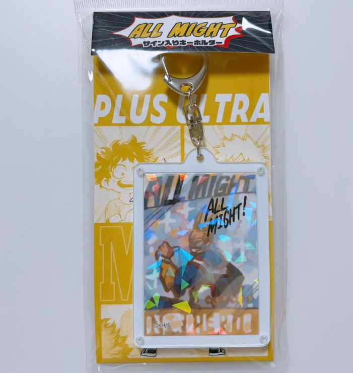 My Hero Academia All Might Signature Design Acrylic Charm Japan