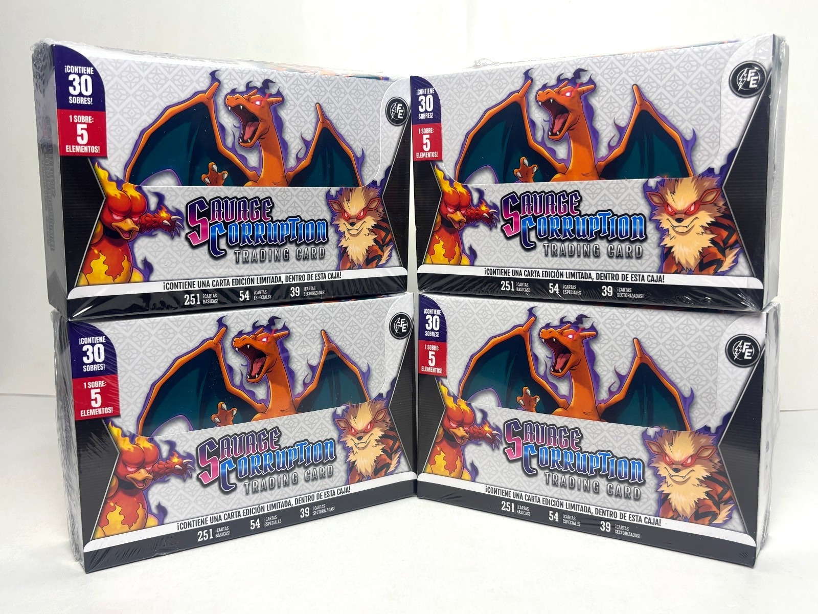 4 BOXES - 2026 POKEMON SAVAGE CORRUPTION FE Cards - 120 Packs Peru