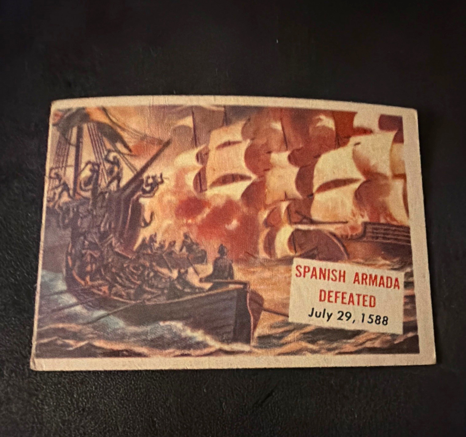 VTG 1954 C.T.C. World-wide News EXTRA Non-Sport Card #113 Spanish Armada