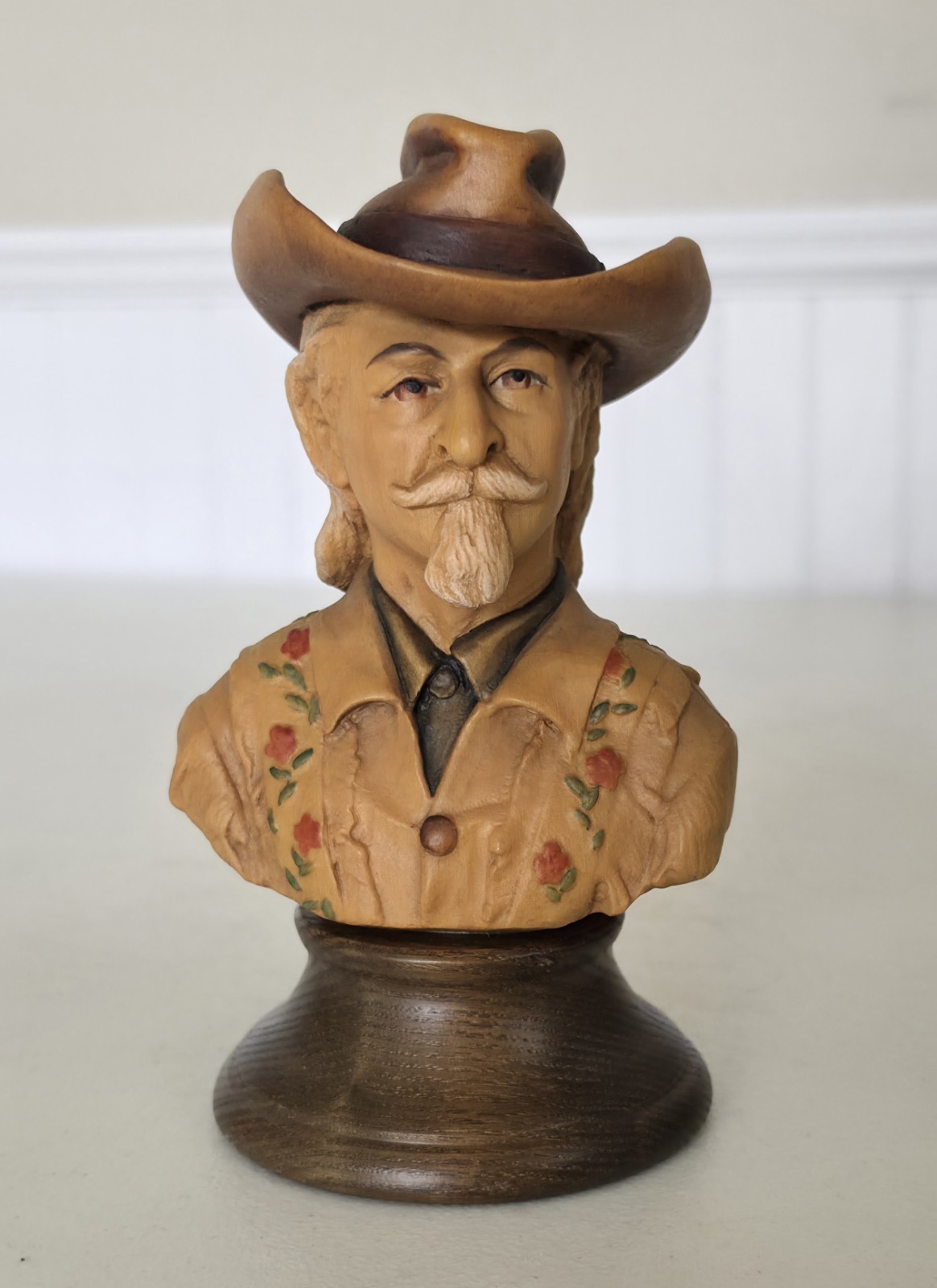 RARE ANRI Buffalo Bill Cody LE Wood Carved 6.25 RARE ANRI Buffalo Bill Cody LE Wood Carved 6.25