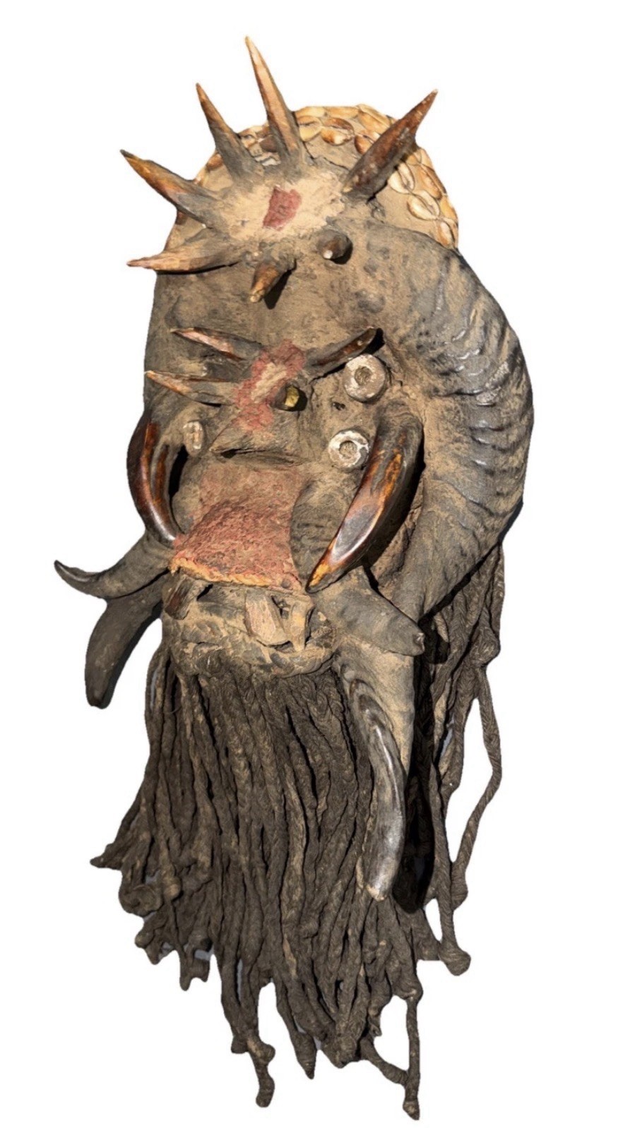 African Tribal Art Carved Wood Bete Mask