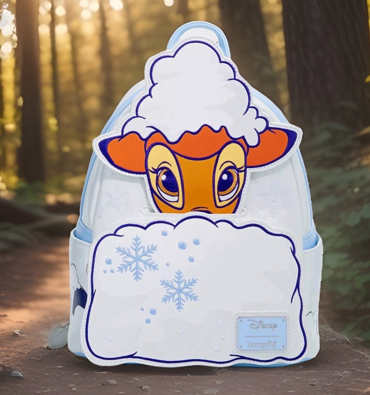 Loungefly x Disney Bambi Winter Snowflake Backpack NWT Still Original Packaging