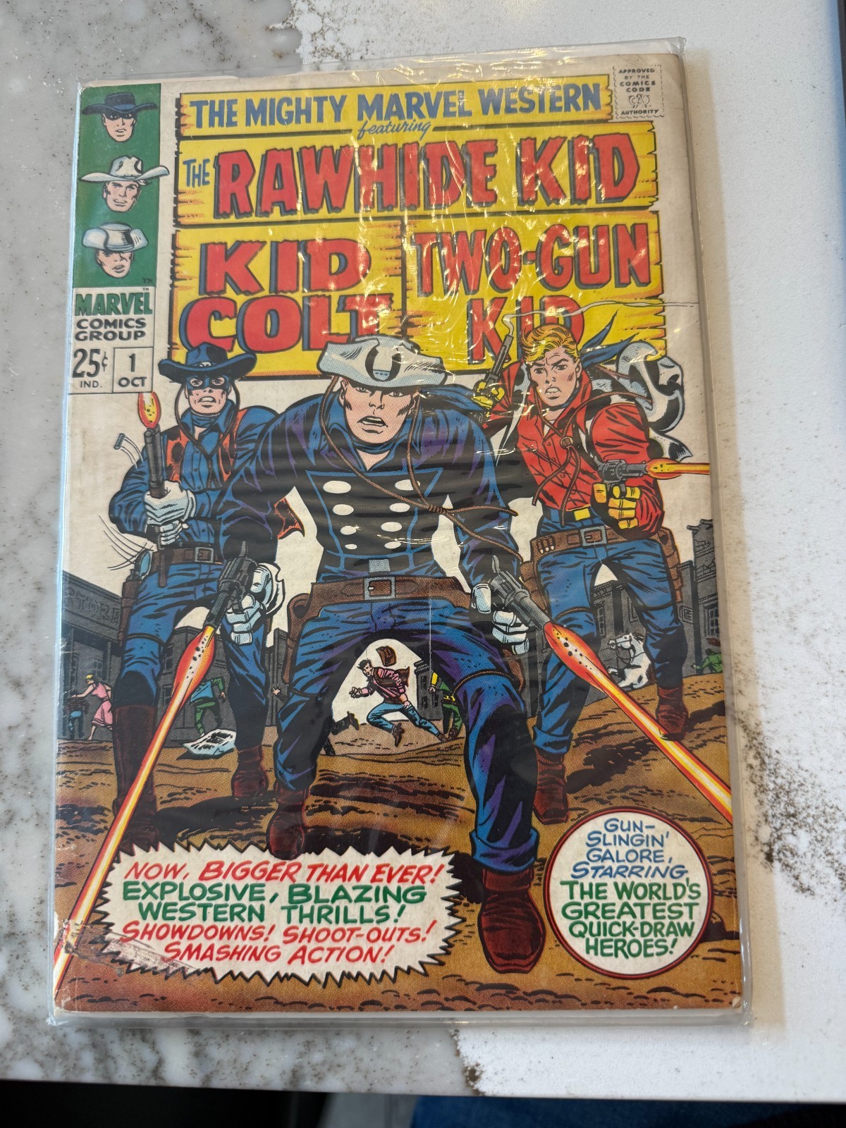 Mighty Marvel Western #1 Oct 1968 Rawhide Kid Colt Two-Gun Kid Silver Age