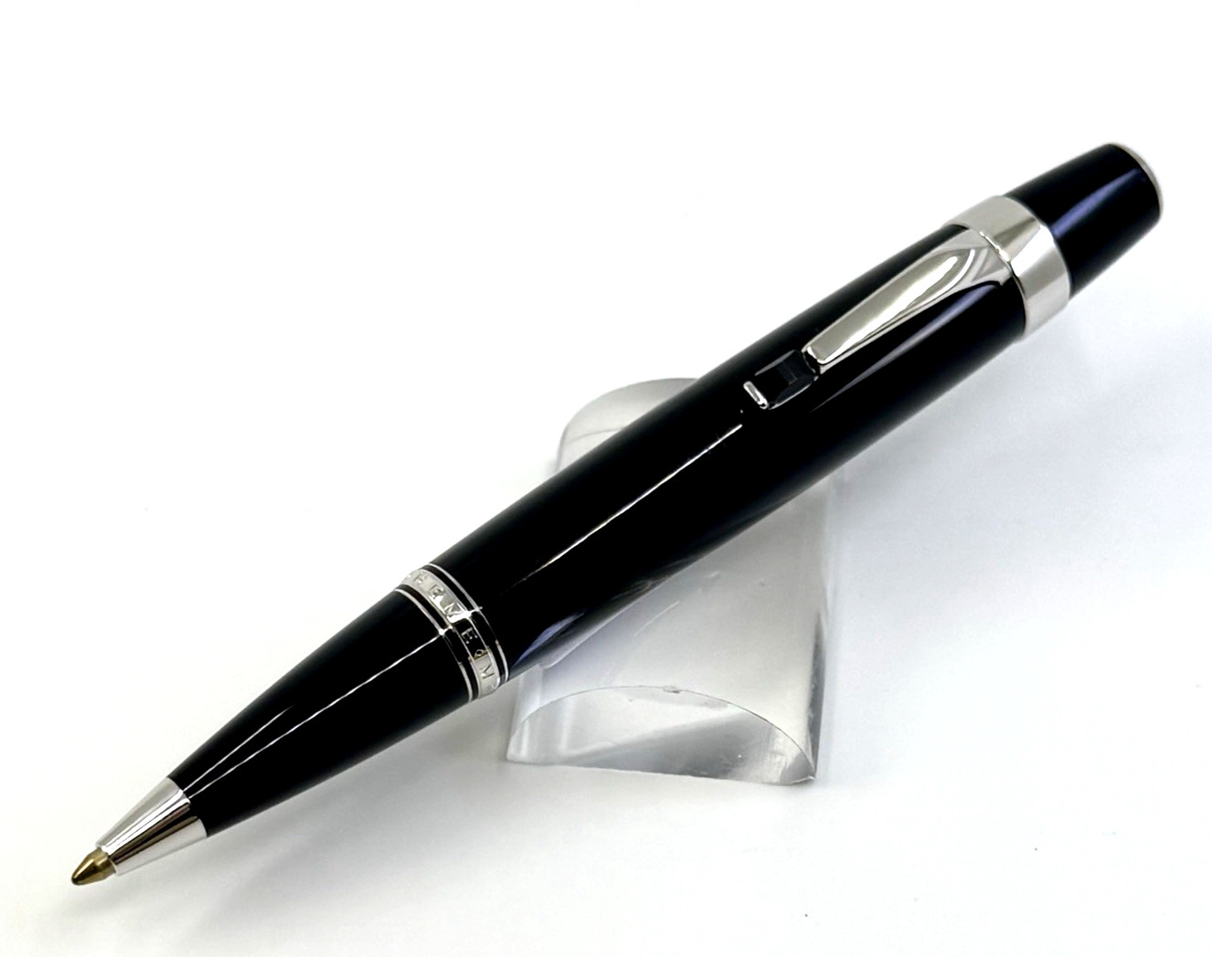 Montblanc Bohème Noir Black Resin Platinum-Plated Ballpoint Pen
