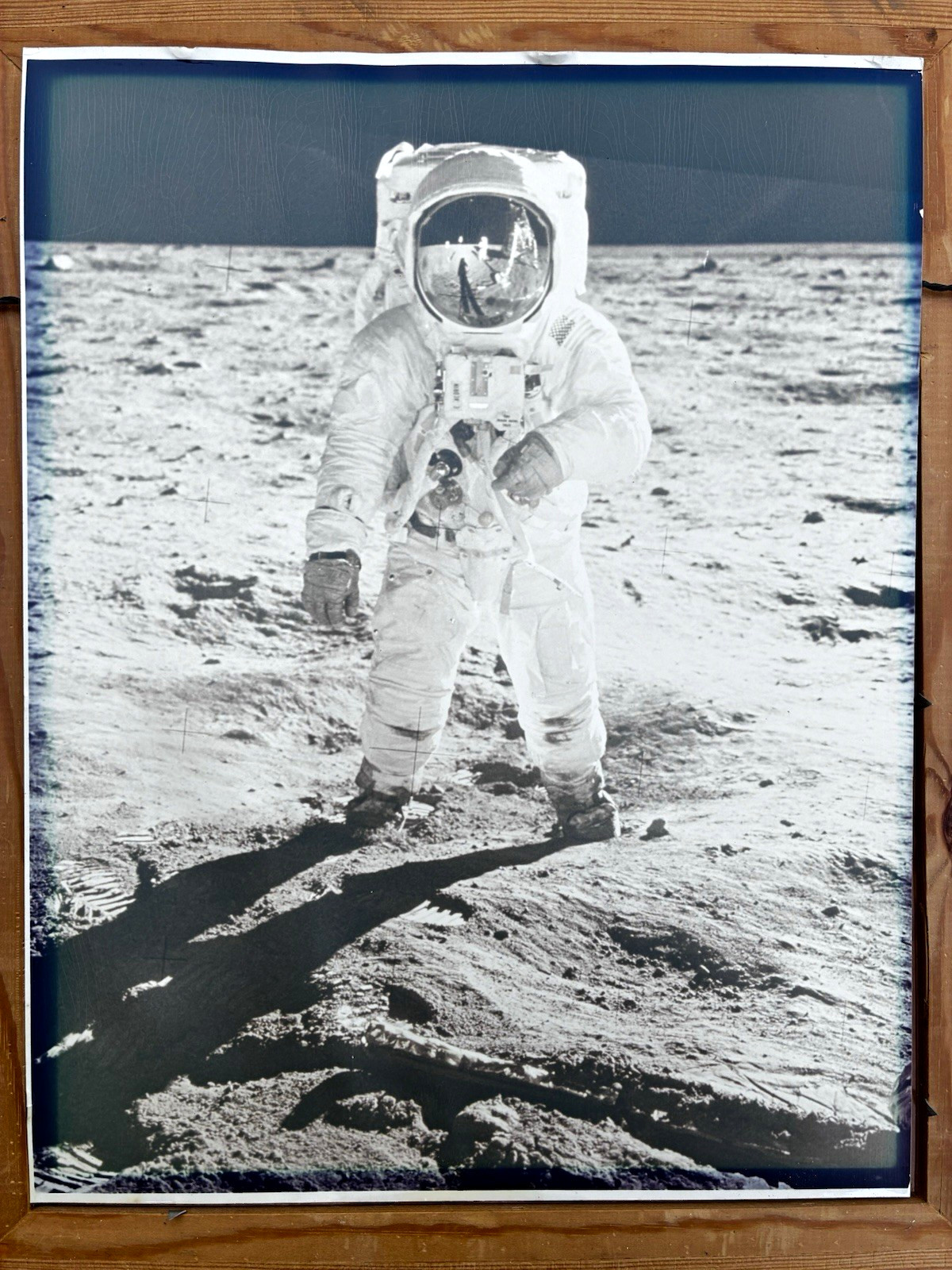 🚀 RARE VINTAGE 11x14 APOLLO 11 BUZZ ALDRIN MOON WALK PHOTO 