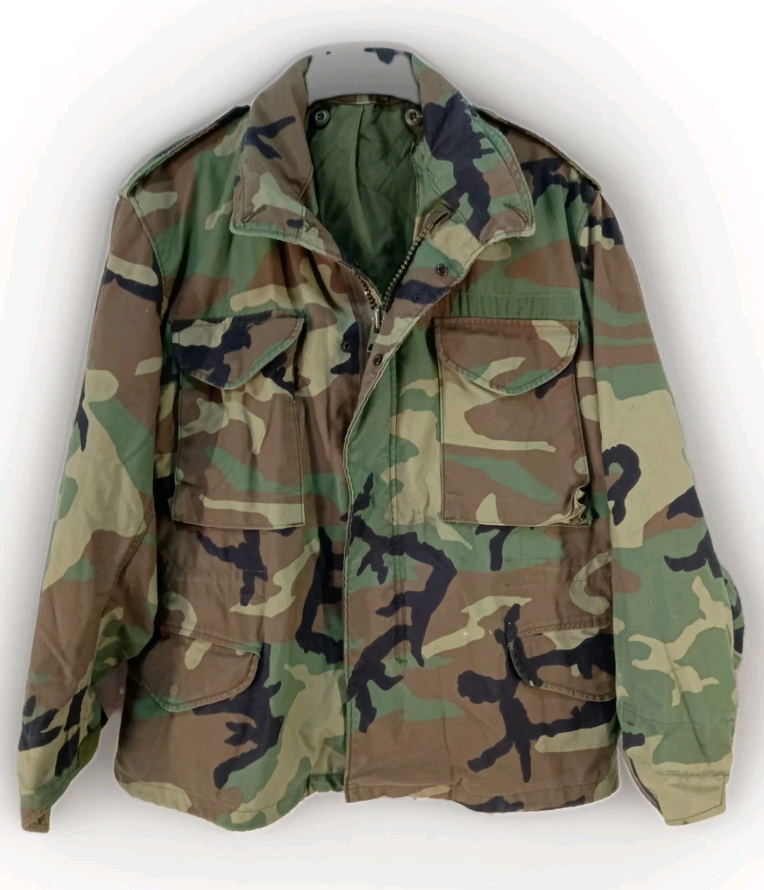 VTG USGI M-65 Field Jacket Medium X-Short Woodland Camo 1994 Golden Mfg M65 Coat