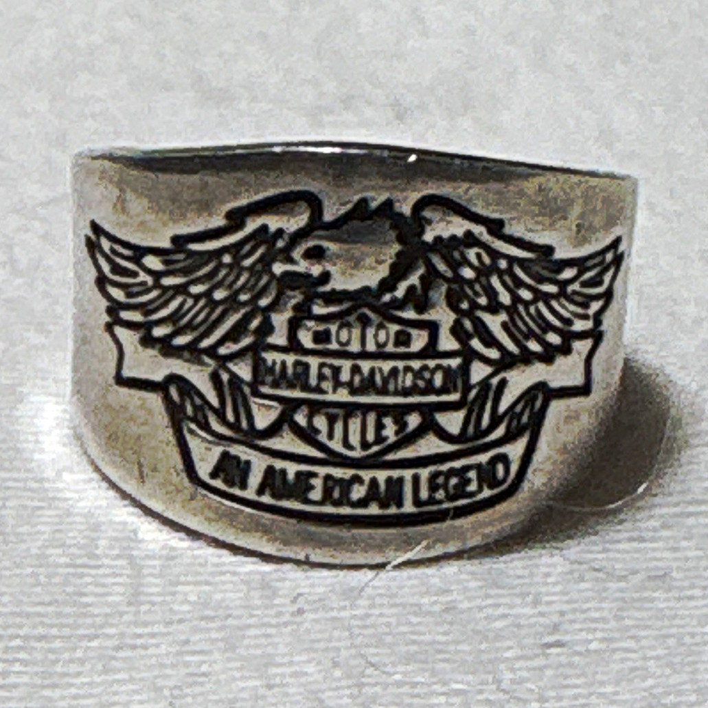 Harley-Davidson 925 Sterling Silver size 10 ring Eagle Logo Harley-Davidson 925 Sterling Silver size 10 ring Eagle Logo