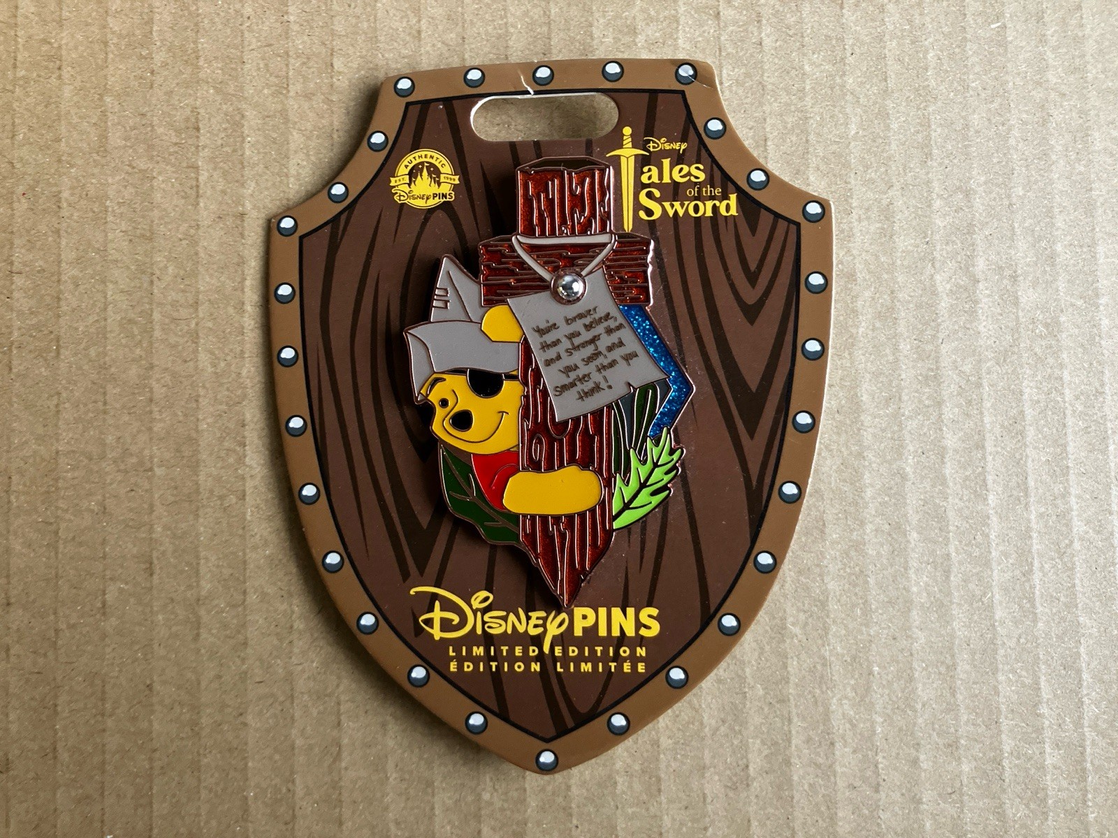 Disney Tales of the Sword Winnie the Pooh  Limited Edition Pin