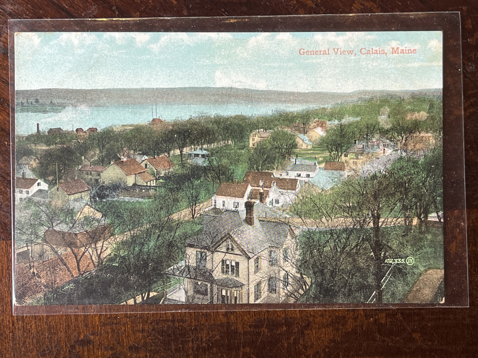 General View Calais ME Washington Co Divided Back Postcard Unposted